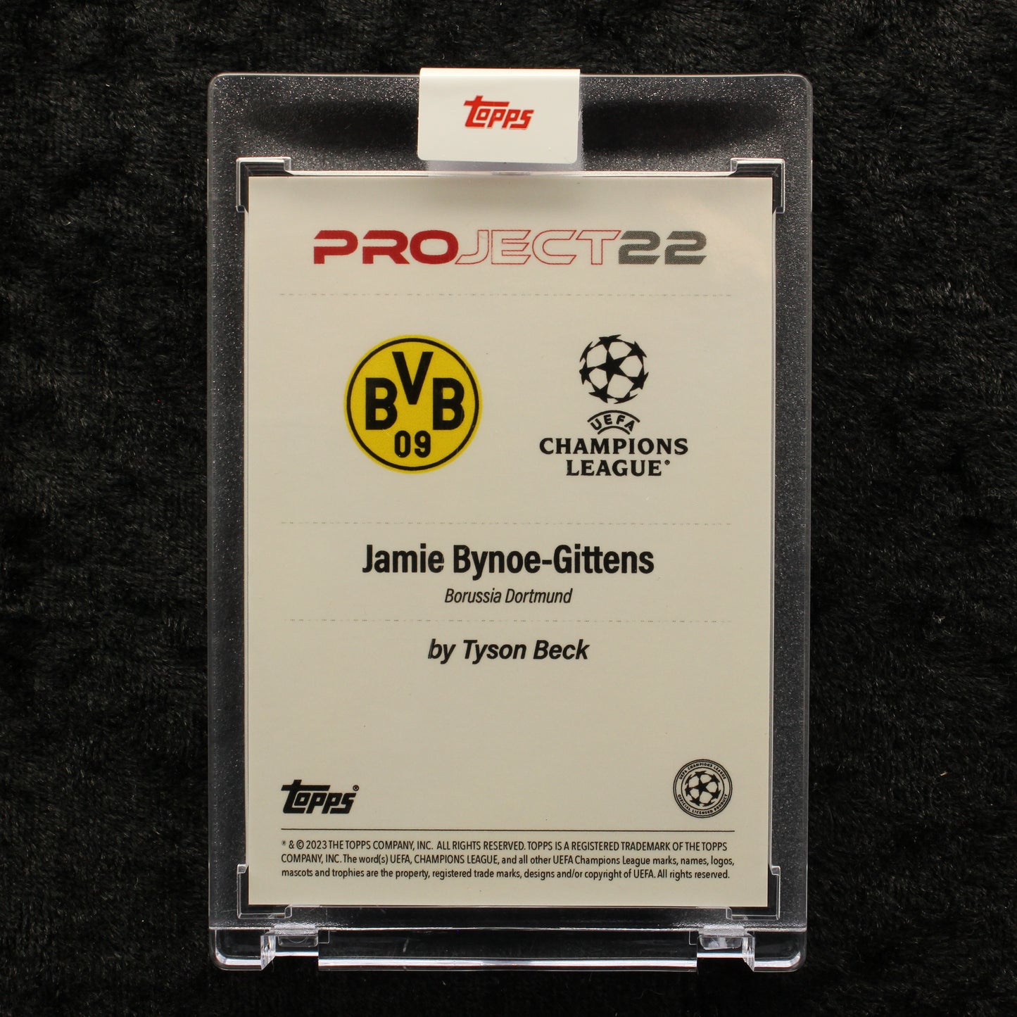 Topps Project 22 - Jamie Bynoe-Gittens Borussia Dortmund by Tyson Beck
