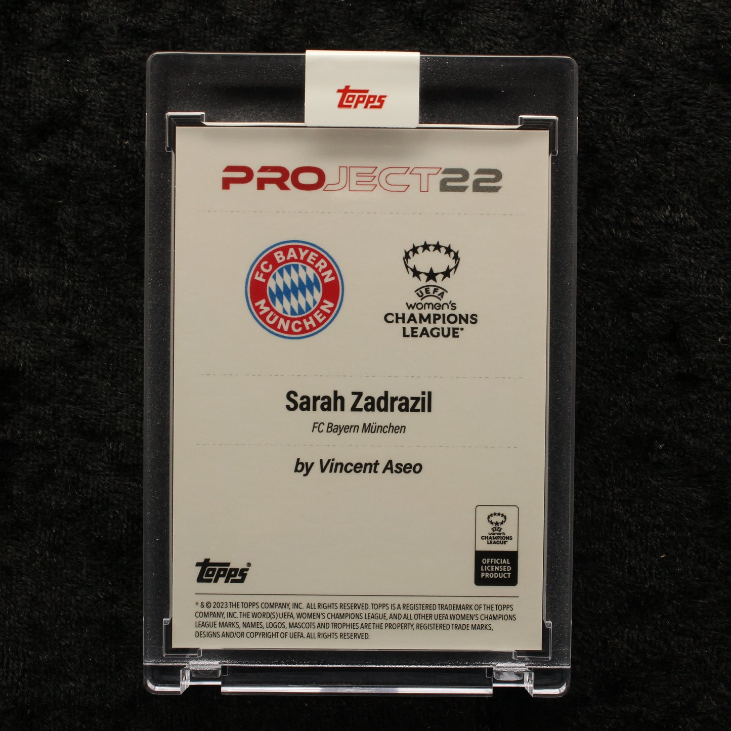 Topps Project 22 - Sarah Zadrazil FC Bayern München by Vincent Aseo