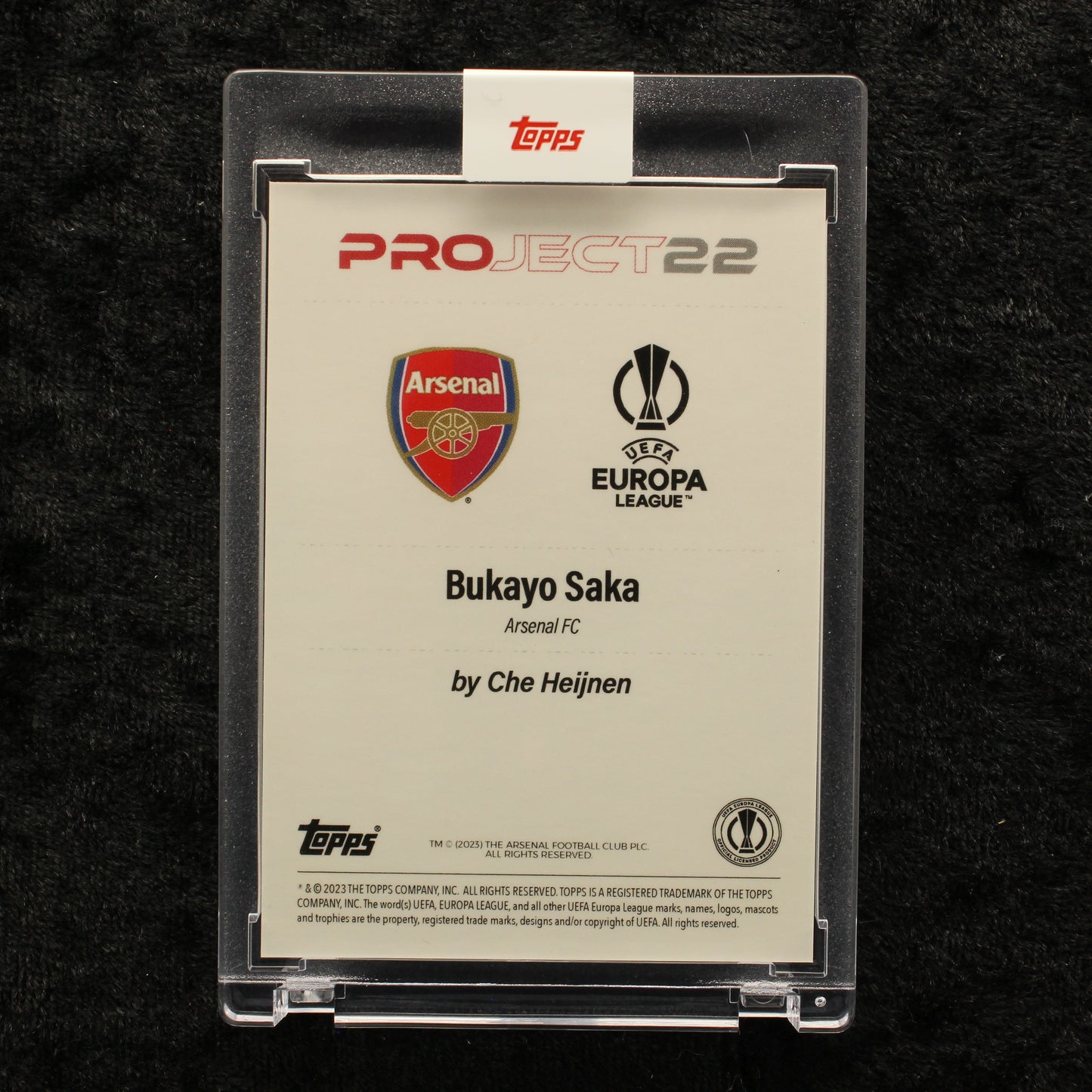 Topps Project 22 - Bukayo Saka Arsenal FC by Che Heijnen