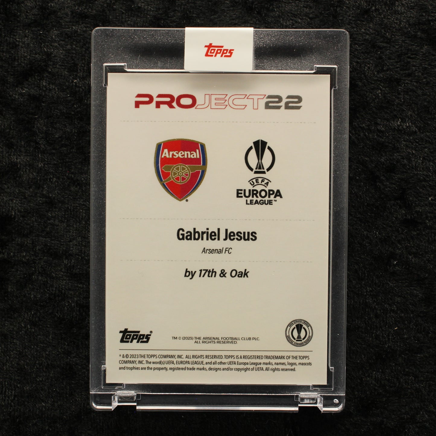 Topps Project 22 - Gabriel Jesus Arsenal FC by 17th & Oak