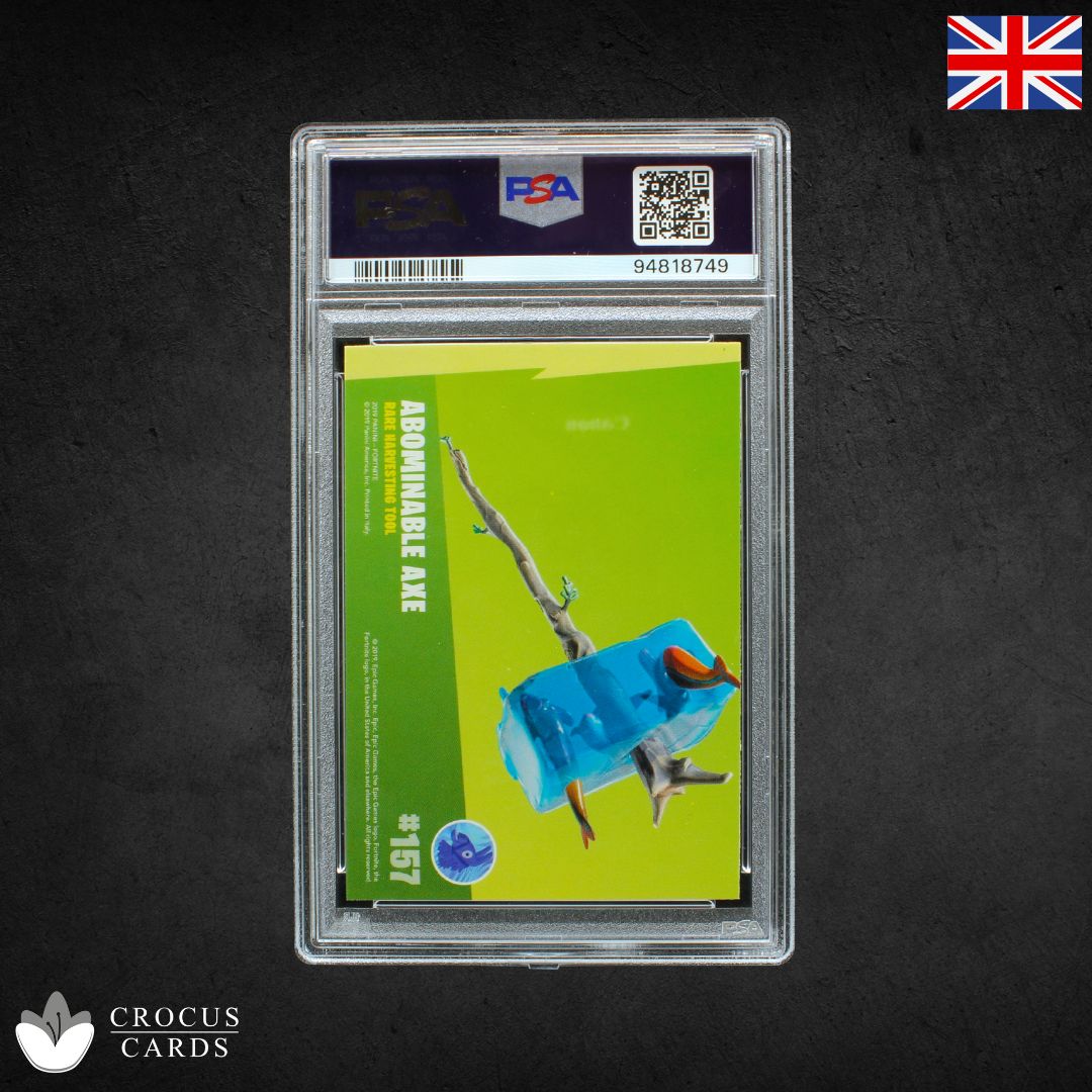 Panini Fortnite Série 1 - Abominable Axe #157 Éclat de cristal - PSA 9
