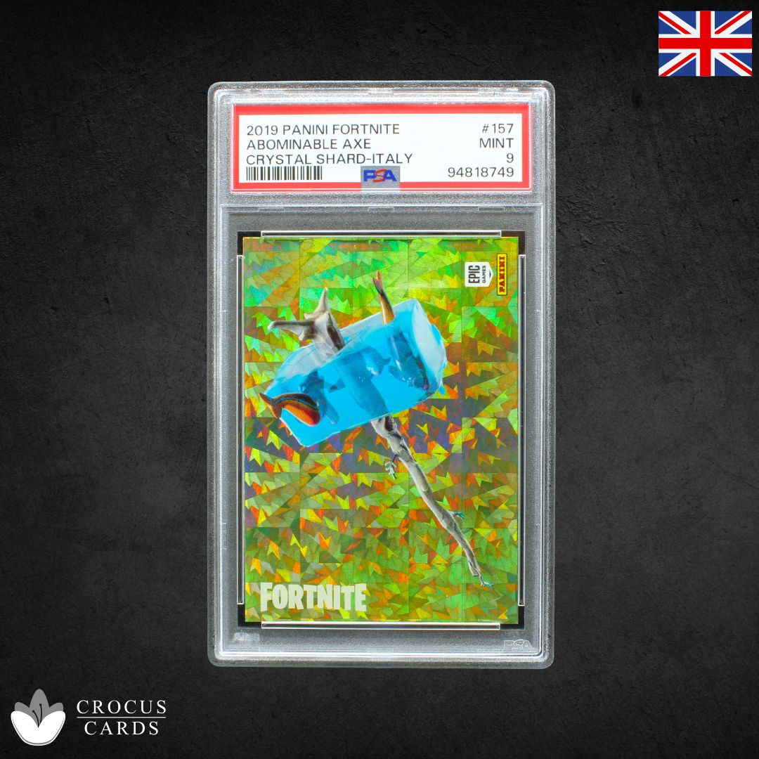 Panini Fortnite Série 1 - Abominable Axe #157 Éclat de cristal - PSA 9