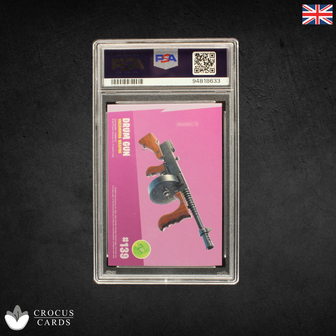 Panini Fortnite Series 1 - Drum Gun #139 Crystal Shard - PSA 9
