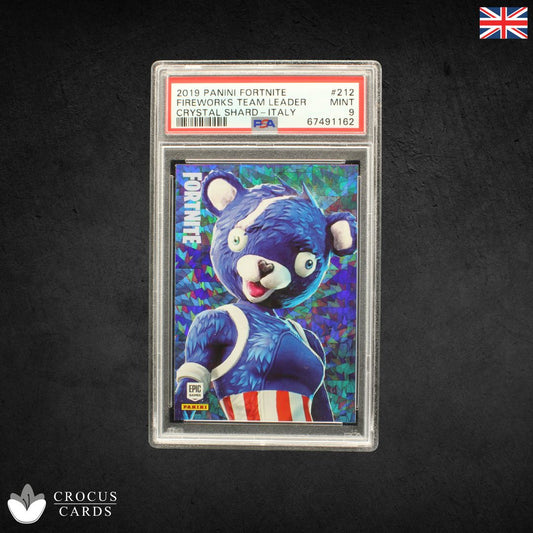 Panini Fortnite Series 1 - Fireworks Team Leader #212 Crystal Shard - PSA 9