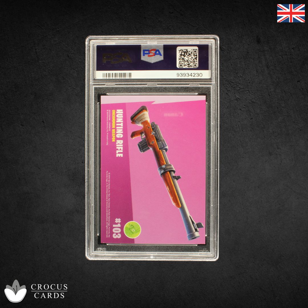 Panini Fortnite Série 1 - Pistolet à tambour n° 139 Éclat de cristal - PSA 9