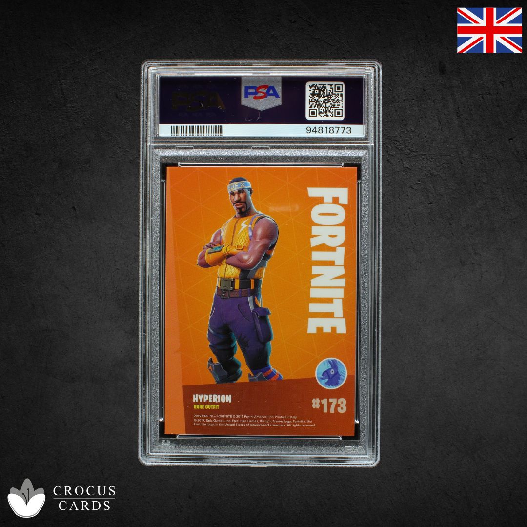 Panini Fortnite Série 1 - Éclat de cristal Hyperion n° 173 - PSA 9