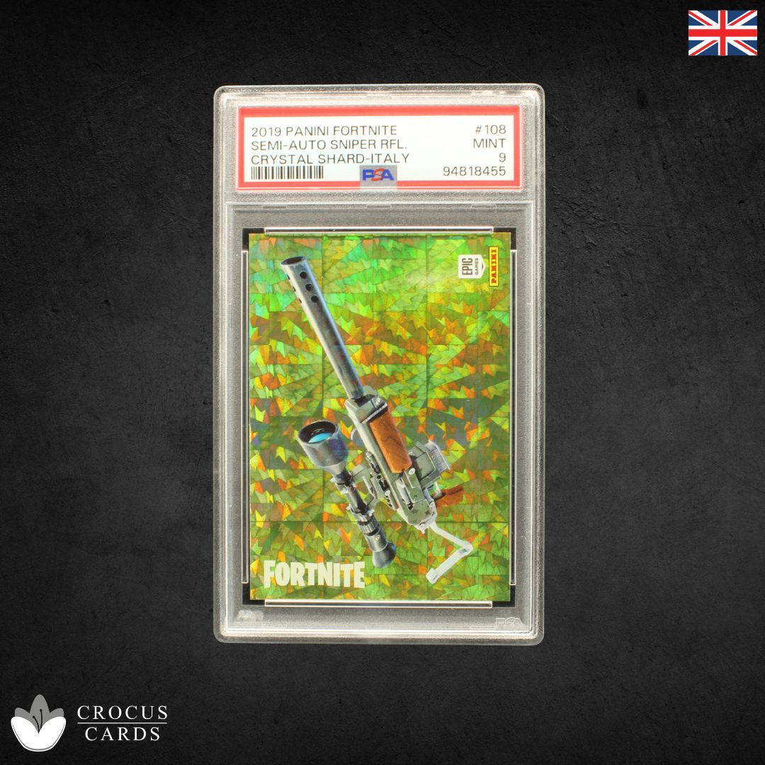 Panini Fortnite Series 1 - Semi-Auto Sniper Rifle #108 Crystal Shard - PSA 9