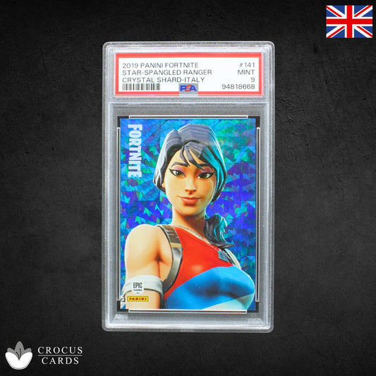 Panini Fortnite Series 1 - Star-Spangled Ranger #141 Crystal Shard - PSA 9
