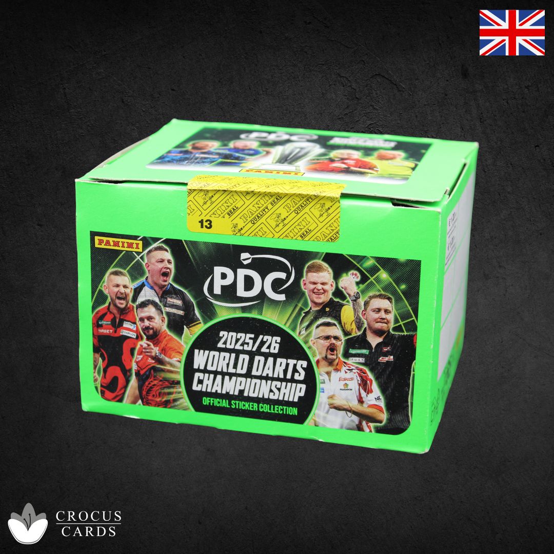 Panini PDC 2025/26 World Darts Championship Sticker Box – Crocus-Cards