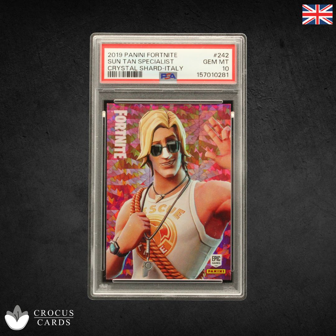 Panini Fortnite Series 1 - Sun Tan Specialist #242 Crystal Shard - PSA 10