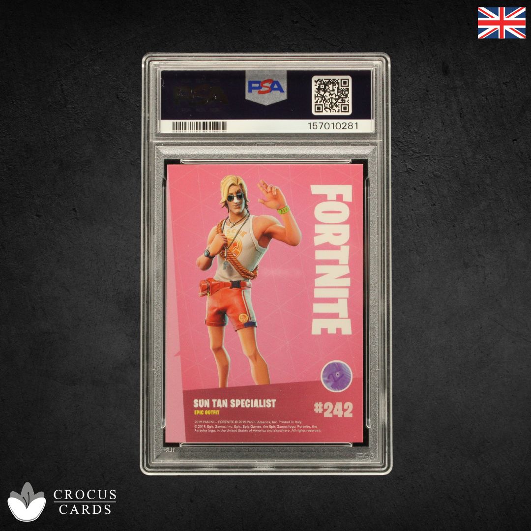 Panini Fortnite Series 1 - Sun Tan Specialist #242 Crystal Shard - PSA 10
