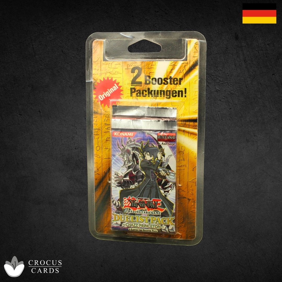 Yugioh Duelist Pack Chazz Princeton 1st Edition 2 Booster Packung (DE)