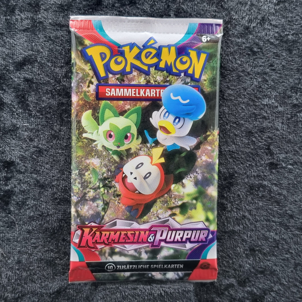 LIVE: Pokemon Karmesin & Purpur 1 Boosterpack (Deutsch)