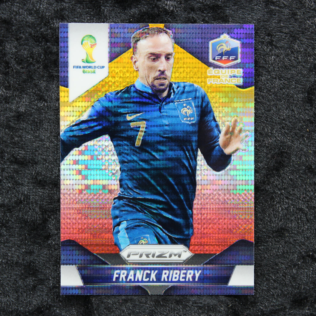 Fußball - Franck Ribery - Yellow & Red Pulsar - Panini Prizm 2014
